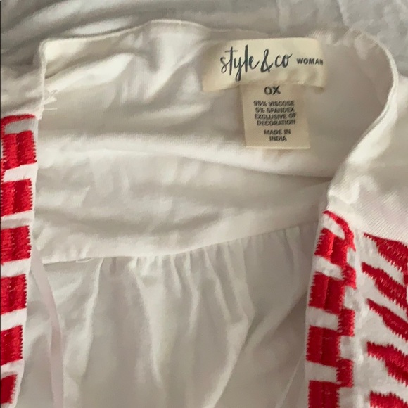 NWT Style & Co. Embroidered Open Kimono 👘 - Picture 3 of 4